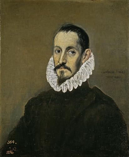 Tableau sur Toile El Greco Gentleman Artiste | Peinture Portrait Décoratif