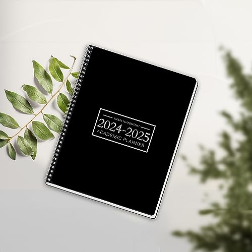 Planner Jan 2024- Dec 2025 Office Calendar Monthly Planner for 24 Monthes - 9 × 11 Time Management Teacher Academic Organizer Hard PVC Cover with Spiral Bound