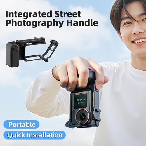 Jaula de cámara para vlogs de acción con grip de mano de silicona 2
