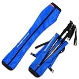 Chris.W Portable Trekking Pole Carrying Bag Storage Bag Pouch with Zipper for Walking Stick Hiking Poles Travel Case(Blue)