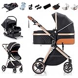 🫧️ Accessoires multiples : Inclut un adaptateur pour siège auto, Isofix base， un nouveau porte-gobelet, une housse de pluie zippée, une moustiquaire avec tige de support, un sac à dos, un bracelet de poignet, un matelas en coton mesh et un panier de rangement grande capacité. Zkiprm vous permet de profiter de chaque voyage en toute sérénité avec votre bébé.