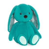 B. toys – 12-Inch Plush Bunny – Super Soft Stuffed Animal – Washable Rabbit Toy – for Babies, Toddlers, Kids – Happy Hues – Cottontail Cutie Teal Bunny – 0+ Months