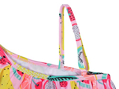 Kantenia Crianças Miúdas um fato de Banho Bikini Verão Terno de Banho Da Praia Um ombro roupa de Ban