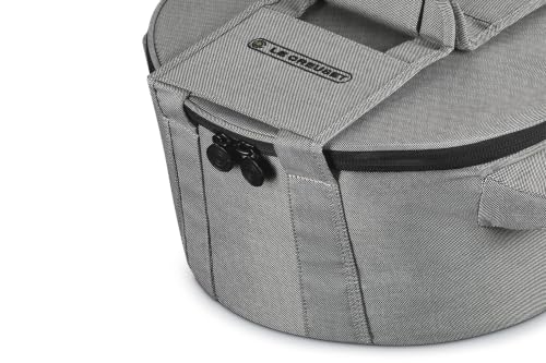 Image of Le Creuset Large Round Tote Bag, Noir | Large Fits 7.25 qt. or 9 qt.Round Dutch Oven