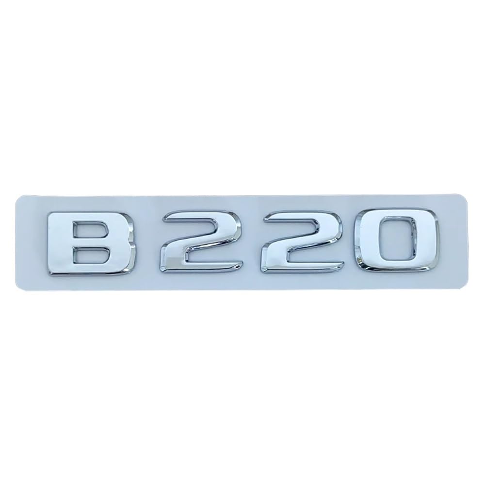 YTQMoreBNZ YYDStes ABS Chrome Black Letters Compatible With Mercedes Benz B180 B200 B220 B250 B260 W246 W245 Logo