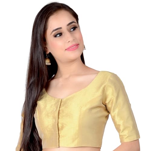 Image of Chandrakala Casual Blouses for Women Sarees,Readymade (B186-P)