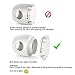 Child Proof Door Knob Covers 4 Pack - Double Lock Baby Safety Door Knob Covers for Kids, Toddler Proof, Durable Reusable, Easy Installation, Fits Most Doors