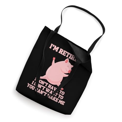 Funny Retired Pig Farmer Dancing Pig Retiring Tote Bag miniatura 2