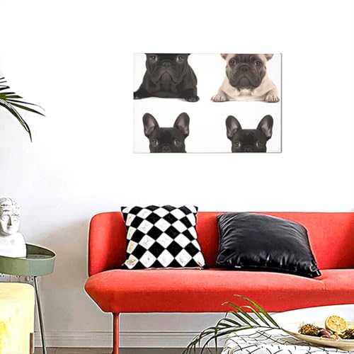 Tableau bouledogue français pour sublimer l'atmosphère de votre chambre