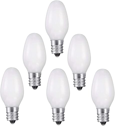 Bombillas de noche blancas 6 piezas