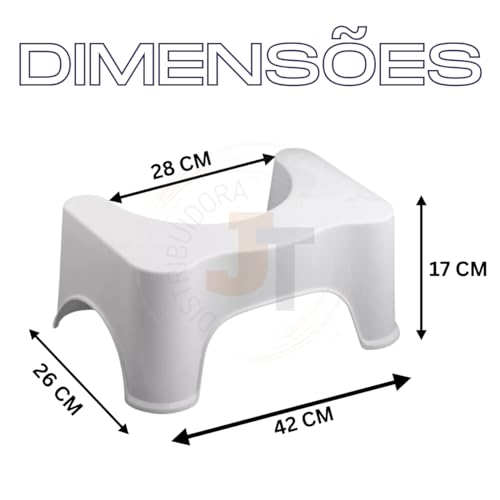 Banquinho Cócoras Apoio de Pés P/Vaso Sanitário Antiderrapante Banco Auxiliar Multiuso P/Banheiro Pr