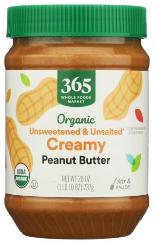 365 by Whole Foods Market, Organic Creamy Peanut Butter, Unsweete...