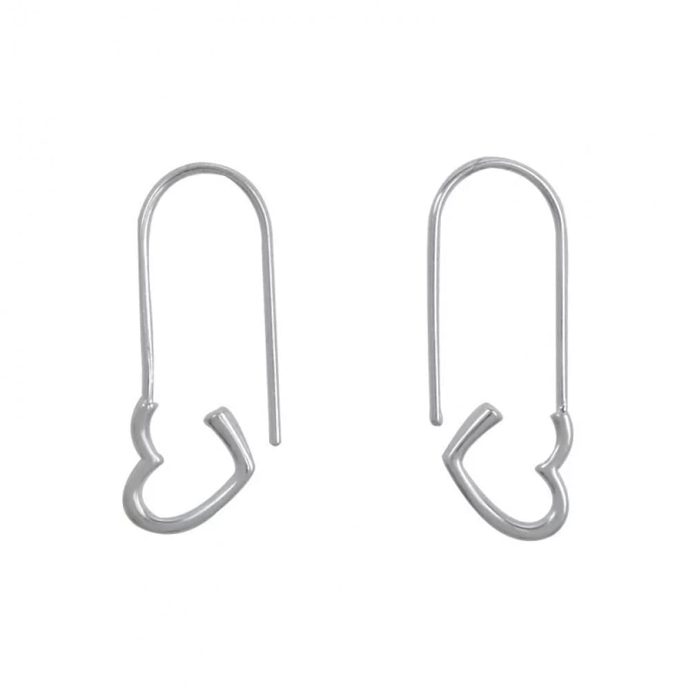 WBDWWTD Ohrstecker aus Sterlingsilber in Herzform für Damen, Hochzeitsschmuck, Pendientes-Zubehör