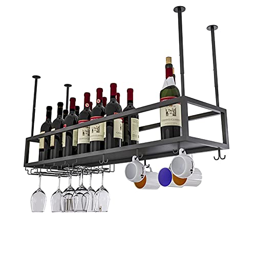 Porte-bouteilles suspendu réglable pour optimiser les petits espaces de bar - 2