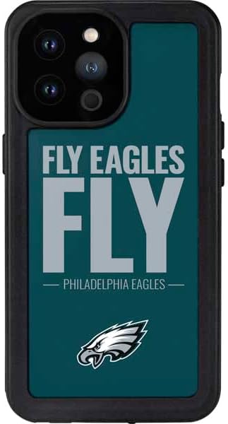 Skinit Waterproof Phone Case Compatible with iPhone 14 Pro Max - Officially Licensed NFL Philadelphia Eagles Team Motto Design