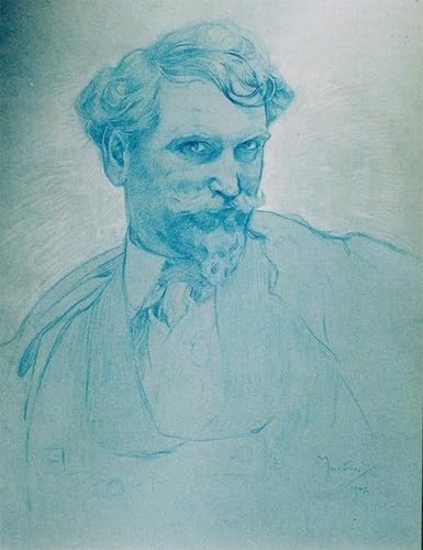 Reproducción de lienzo de Alphonse Mucha, el cuadro clásico de 60x90cm ideal para un regalo único