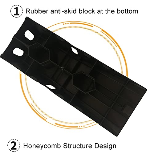Rampa para auto resistente plástico 90x33x22 cm negra miniatura 5