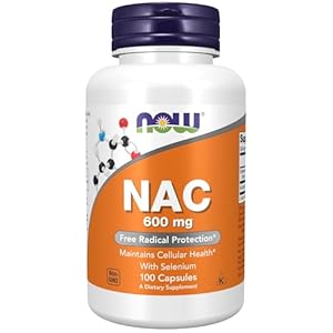 NOW Supplements, NAC (N-Acetyl Cysteine) 600 mg with Selenium 100 Capsules