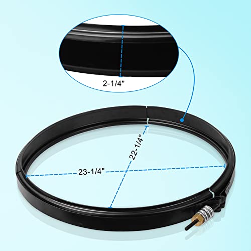 190003 Pool Filter Tension Control Clamp Kit Compatible With Fns Plus, Quad De Series Filter Pumps - Pool Filter Clamp Assembly For Pool And Spa Cartridge Filters | 23-1/4" Length, Black #TOP1