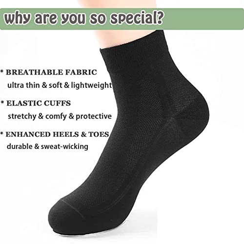 6 Pack Mens Ultra Thin Breathable Socks Summer Mesh Cotton Business Dress Sock2