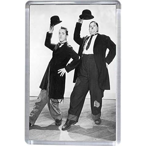 Laurel and Hardy Dancing Fridge Magnet 5 x 7.5 cm Cover