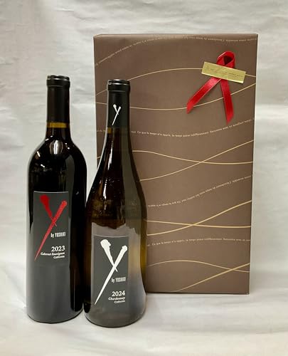 【正規品】Y by YOSHIKI（ワイ バイ ヨシキ）紅白2本セット カベルネソーヴィニヨン [2023] ＆シャルドネ カリフォルニア [2024] マイケルモンダヴィ Michael Mondavi California750ml赤白ワイン【X-JAPAN Yoshikiが手掛けるワイン】ギフト包装済みのサムネイル
