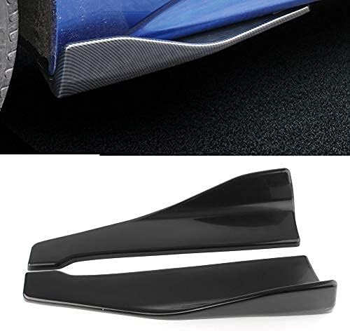 車用 リアバンパー スポイラー サイドスカート カナード 毎日続々入荷 35cm エクステンション 汎用 デコレーション用 外装パーツ ドレスアップ カスタム ガーニッシュ ブラック クロスブラック 傷防止 2本