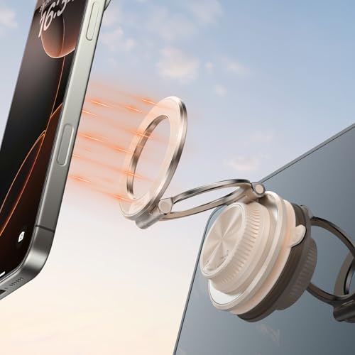 Image of 2026 Next-Gen Suction Cup Phone Mount Cute 360 Zinc Alloy 109 LBS Phone Stand Vacuum Magnetic Car Holder for MagSafe Strongest Accessories for iPhone 16 15 14... Android