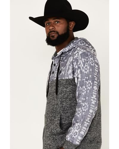 HOOEY Mens Jimmy Hoody M Grey/Aztec2