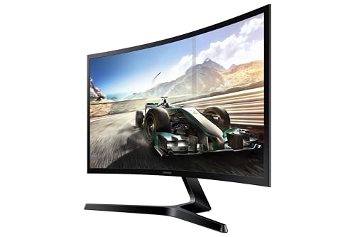 Image of Samsung 24 inch Curved Monitor|1800R Curved Screen|100Hz|4ms|SRGB 95%|Ports-HDMI,D-Sub,Headphone|Game Mode|EyeSaver Mode|16.7M Color Support|Flicker Free|Off Timer Plus|LS24D368GAWXXL|Black