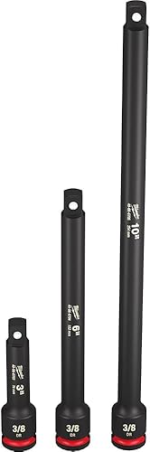 Milwaukee Eléctrica - Juego de extensión de 3 piezas Shockwave IMP Duty 3/8DR