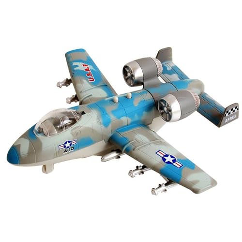 Image of DEUSON ECOM Airplane Toys for Kids Diecast Airbus Aeroplan Aircraft Scale Model Light Sound Pullback