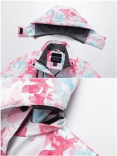 CREATMO US Girl's Waterproof Ski Jacket Warm Winter Snow Coat Windproof Snowboarding Rain Jacket4