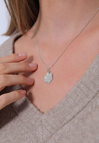 Elli Halskette Damen Pfote Anhänger Symbol Hund in 925 Sterling Silber
