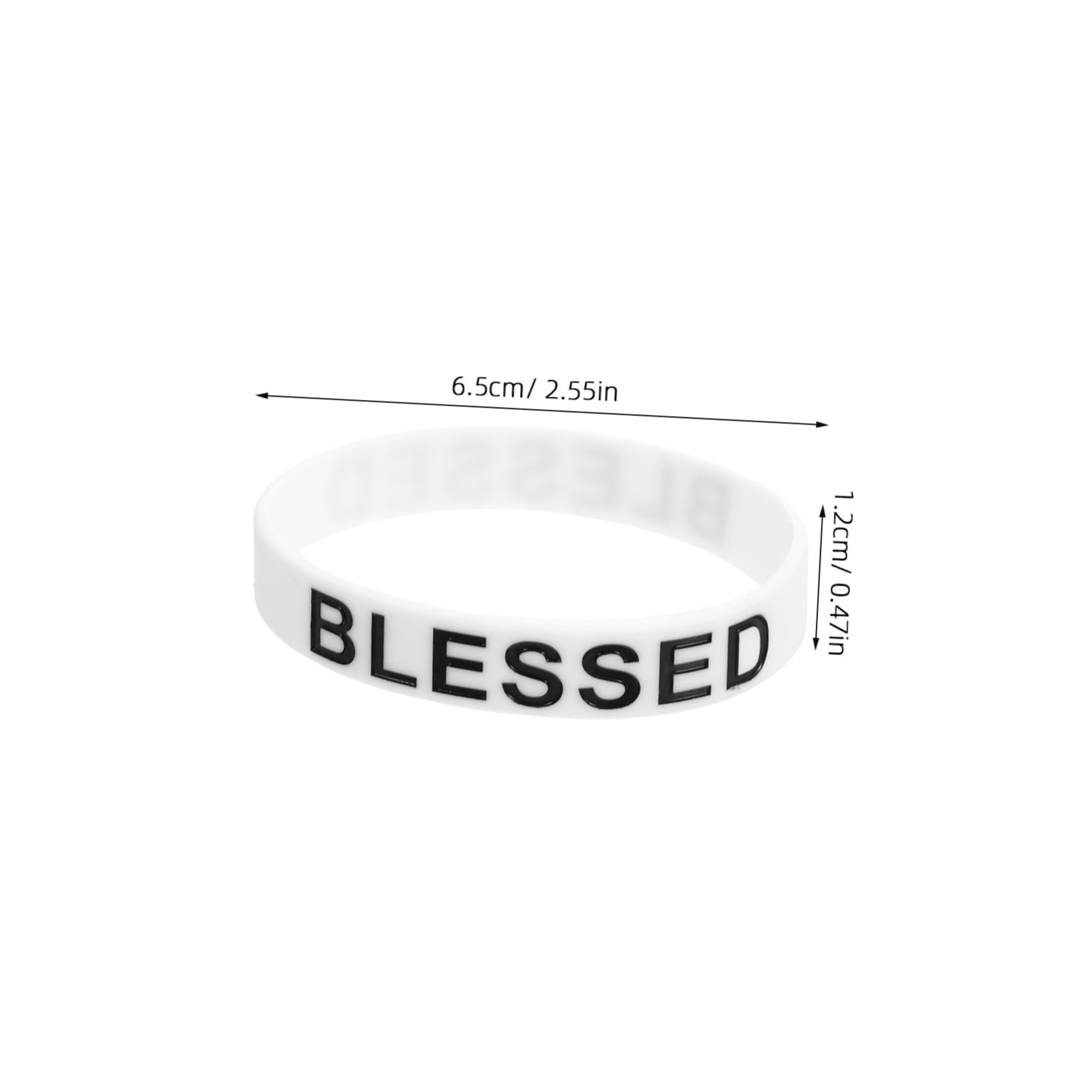 TEHAUX Motivational Wrist Bands Holy Silicone Wrist Strap Rubber Bracelets for Men Women Fitness Accessory