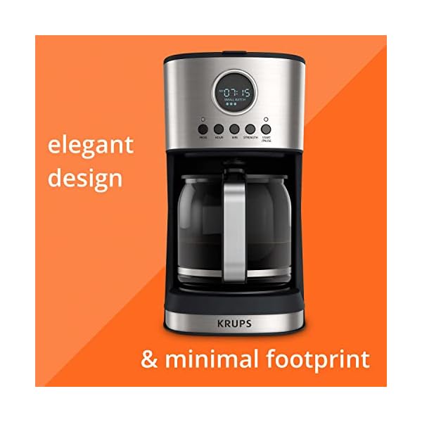 Krups Essential Brew Stainless Steel Drip Coffee Maker 12 cup 99 Watts