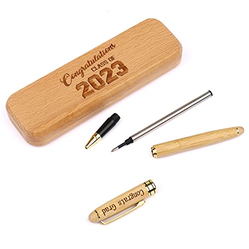 Congrats Class Of 2023 Gift, Ballpoint Pen & Case Set For Men Or Women, Engraved Rollerball Pen (Class Of 2023) #TOP7