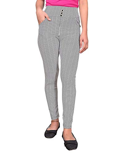 Image of Devil Women's and Girl's Spandex Striped Jegging