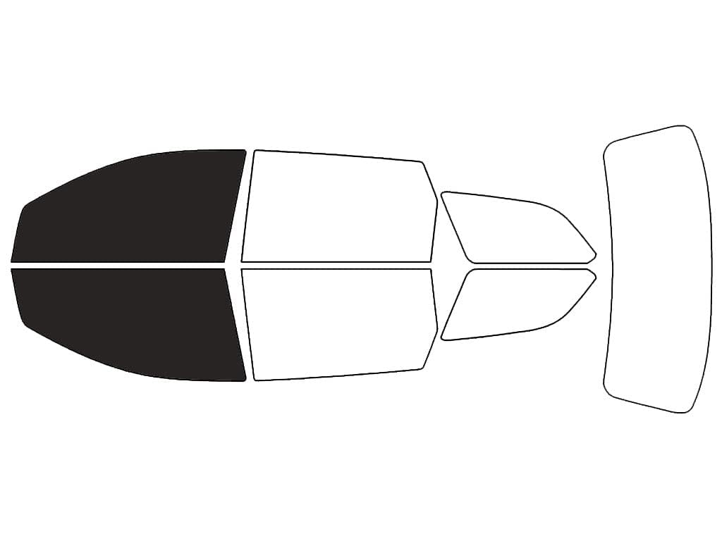 Rvinyl Window Tint Kit Compatible with Dodge Journey 2009-2020 - Front Precut Kit - 20%