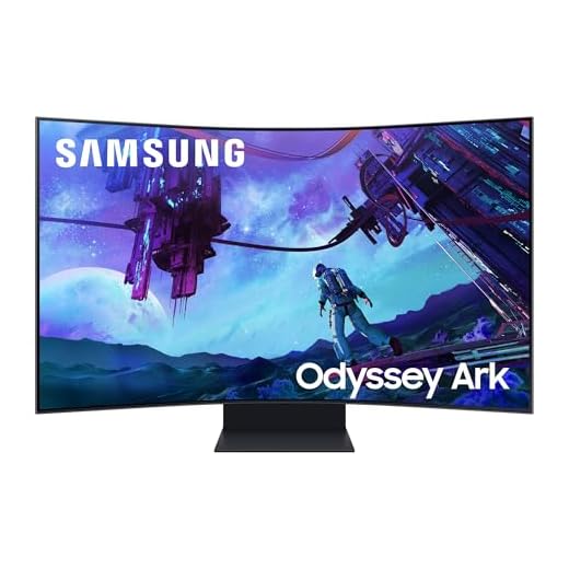 Samsung Odyssey Ark G97NC (2nd Gen), Curved Gaming Monitor, 55 Zoll, Mini-LED VA-Panel, 4K UHD-Aufl&ouml;sung, AMD FreeSync Premium Pro, Reaktionszeit 1 ms, Bildwiederholrate 165 Hz, Schwarz, S55CG970N