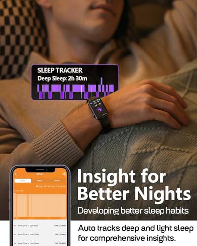 Image of MorePro Health Fitness Tracker, 24 /7 Heart Rate Monitor with Blood Pressure, Blood Oxygen, Sleep Tracking, IP68 Waterproof Activity Trackers with Step Counter, Compatible with iOS Android