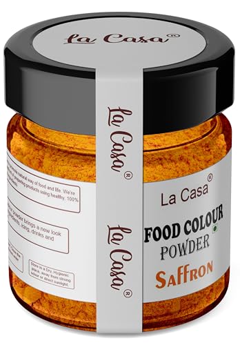 La Casa Food Colour Powder - Saffron | 20gm |