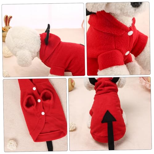 Disfraz Demonio para Perro XL Tela Suave y Cálida miniatura 4