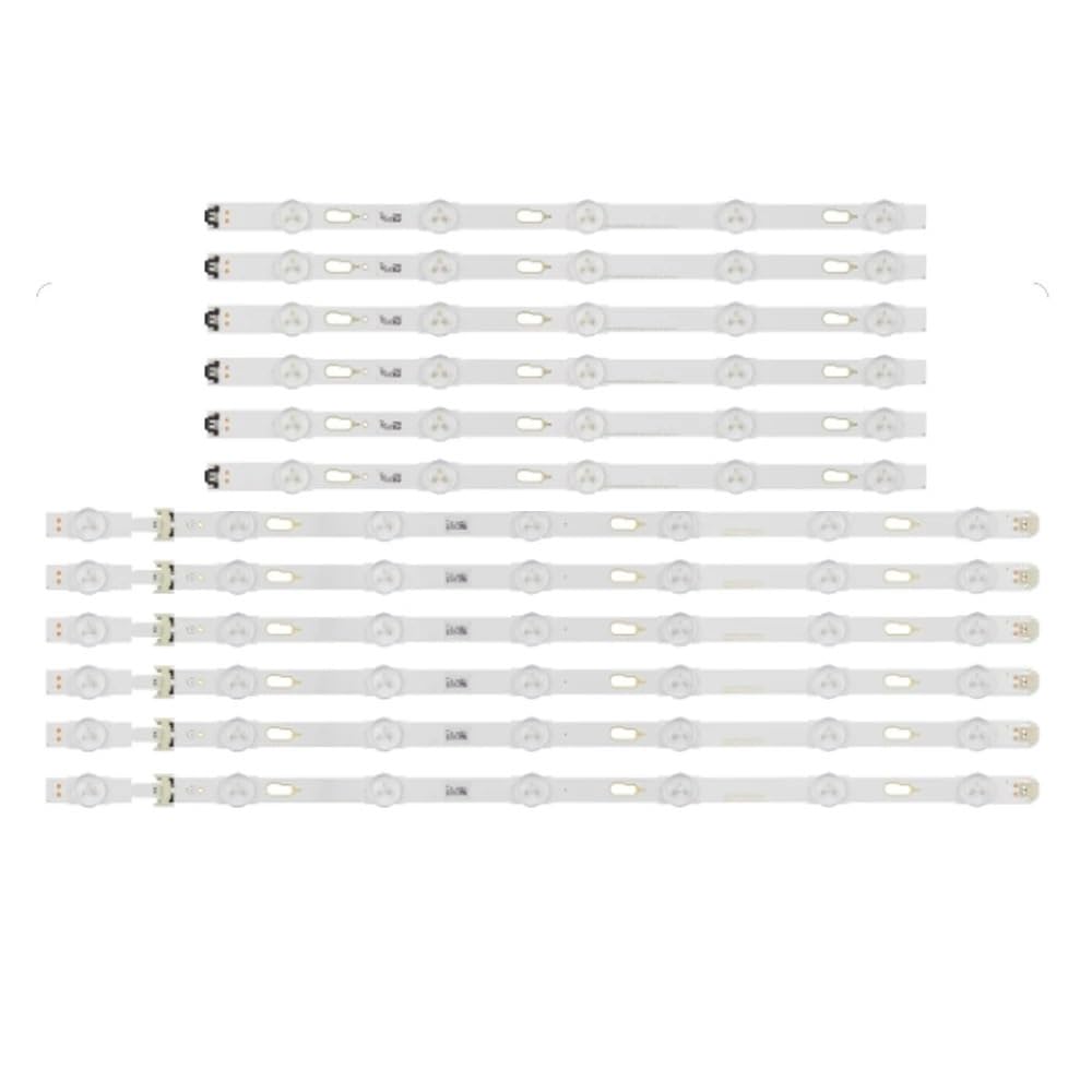 12PCS Kit LED Streifen Fit for Samsung UE49KU6100K UE49MU6200 UA49KU6880 UN49KU6500 UN49MU6500 LM41-00334A V6DU-490DCA-R0 BN96-40632A