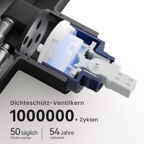 CECIPA Wasserhahn Küche Schwarz mit 3 Modi, Hochdruck Küchenarmatur Ausziehbar, Mischbatterie Küche 360° Schwenkbar, Einhebel Spültischarmatur Küche mit Hohem Bogen, Armatur Küche Edelstahl