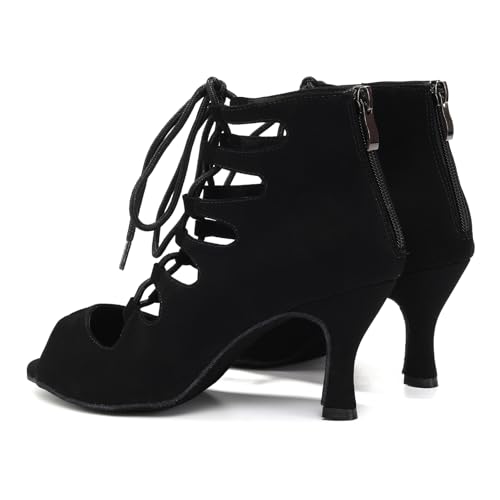 Dance Shoes for Women Professional Latin Dance Shoes Tango Salsa Ballroom Practice Performance Boots,Model YC-L4564