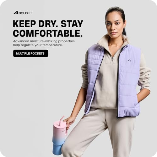 Image of Boldfit Sleeveless Jacket For Women Puffer Jacket For Women Winter Wear Winter Jacket High Neck Jackets For Women Insulated Winter Jacket For Women Monsoon Winter Wear For Women Jacket
