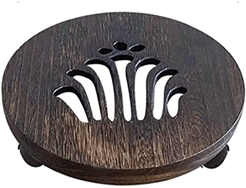Support robuste pour plantes en pot avec roulettes rotatives