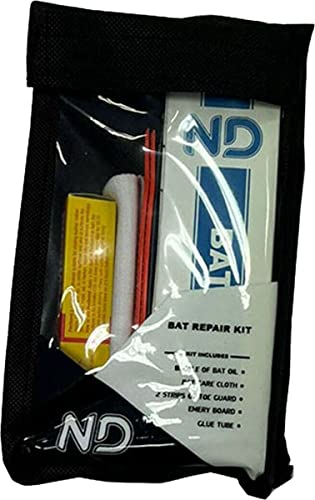 ND Sports Cricket Bat Repair Kit Glue Oil Toe Guard Sand Paper Bat Care Cloth Carry Case