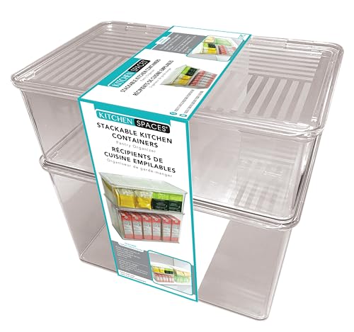 Kitchen Spaces Stackable Kitchen Containers 2pc